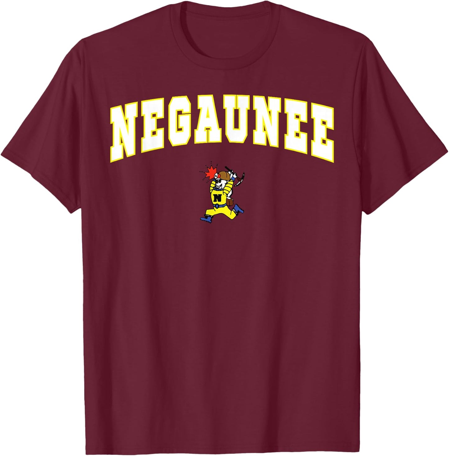 Negaunee High School Miners T-Shirt - T-Shirt | Maroon
