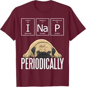 Pug Puggie-Dog T-Shirt - T-Shirt | Maroon