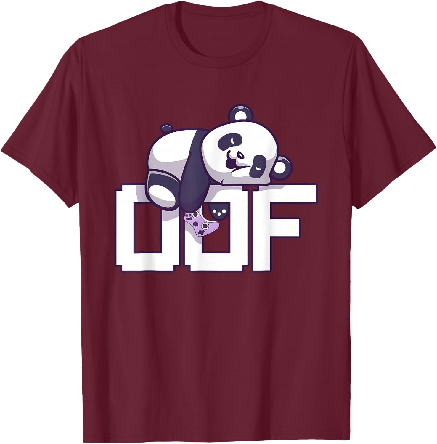 Oof Gamer Meme - Noob Internet Culture Panda Gamer T-Shirt - T-Shirt | Maroon