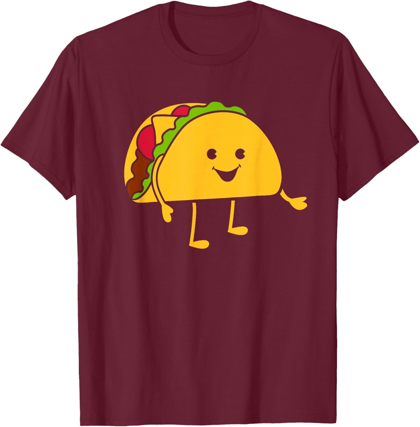 Funny Taco T-Shirt - T-Shirt | Maroon