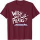 Witch Way to Pilates Funny Halloween Pilates Yoga Reformer T-Shirt - T-Shirt | Maroon