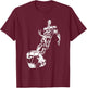 Marvel Comics Retro Classic Silver Surfer Full Body Portrait T-Shirt - T-Shirt | Maroon