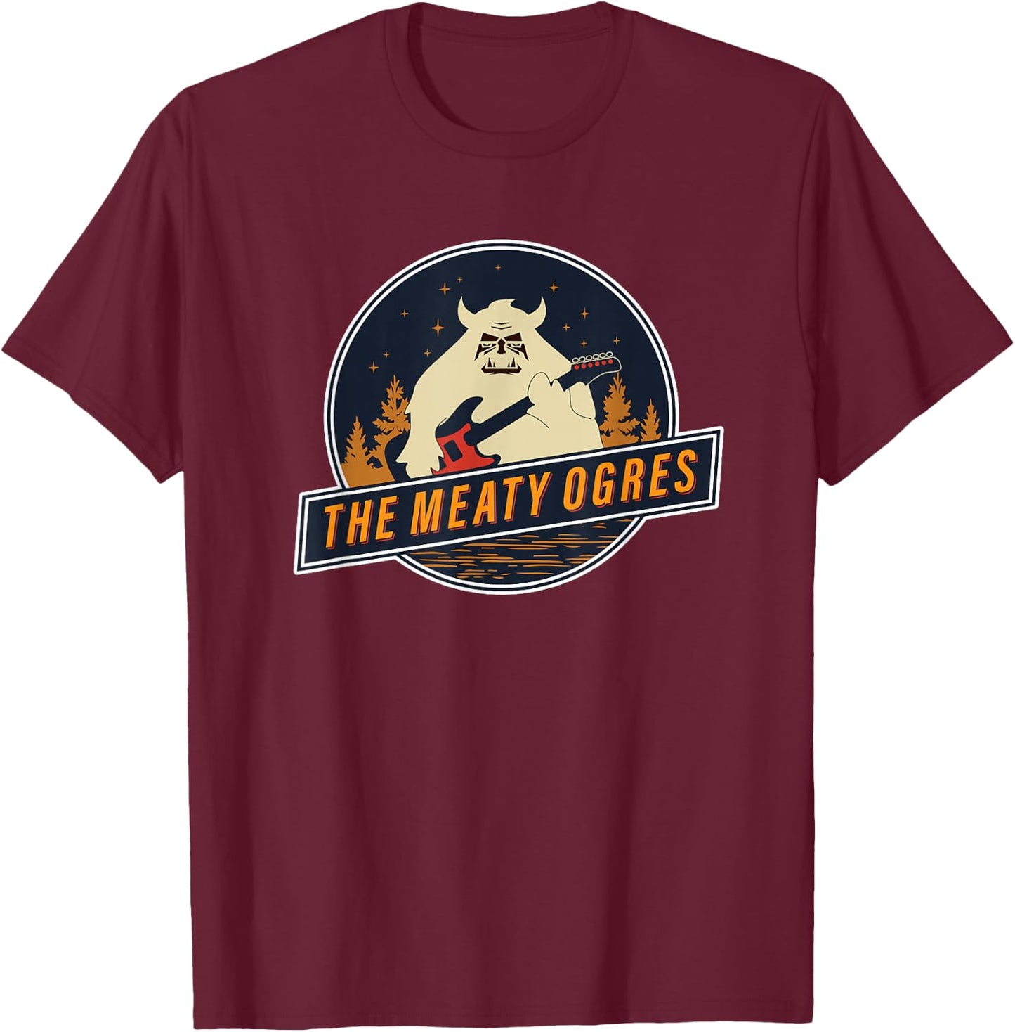 Meaty Ogres Logo T-Shirt - T-Shirt | Maroon