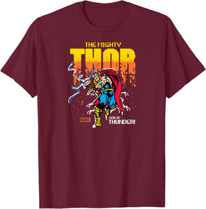 Thor - 8-Bit T-Shirt - T-Shirt | Maroon