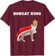 Bobcat King | Bobcat Design | Boys Bobcat T-Shirt - T-Shirt | Maroon