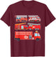 Types of Fire Engines Toddler Boy Fire Vehicles T-Shirt - T-Shirt | Maroon