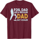 Wing Foiling Equipment for Wing Surfing Foil Dad Wing Foil Wingsurfing Retro -Adults Black Small T-Shirt - T-Shirt | Maroon