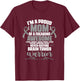 I'm A Proud Mom Of Brain Tumor Warrior Brain Tumor Survivor T-Shirt - T-Shirt | Maroon