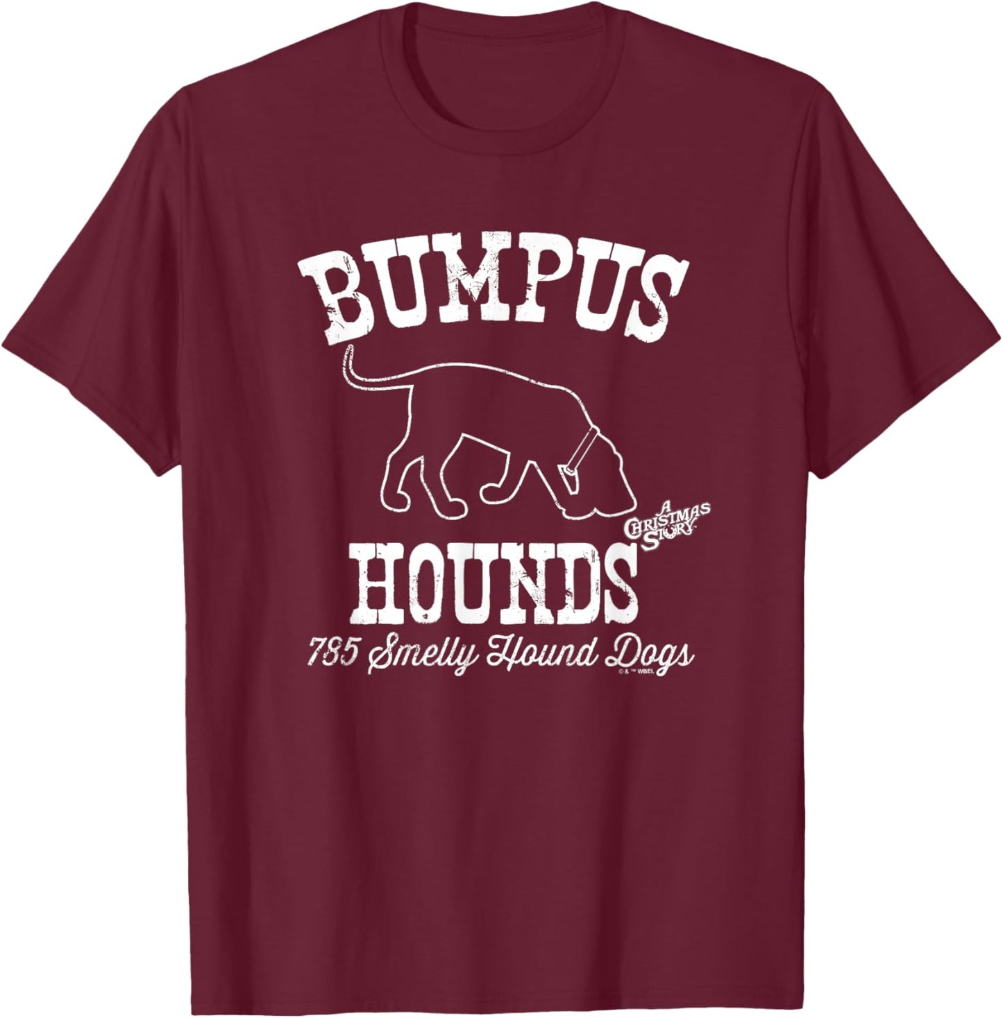 A Christmas Story Bumpus Hounds T-Shirt - T-Shirt | Maroon