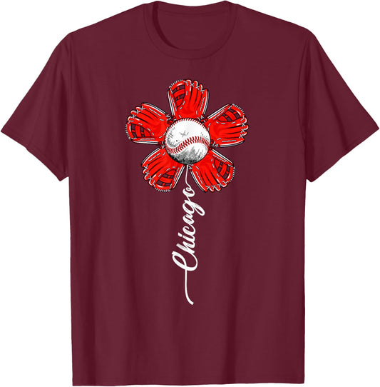 Vintage Flower Souvenir I Love This cities men women T-Shirt - T-Shirt | Maroon
