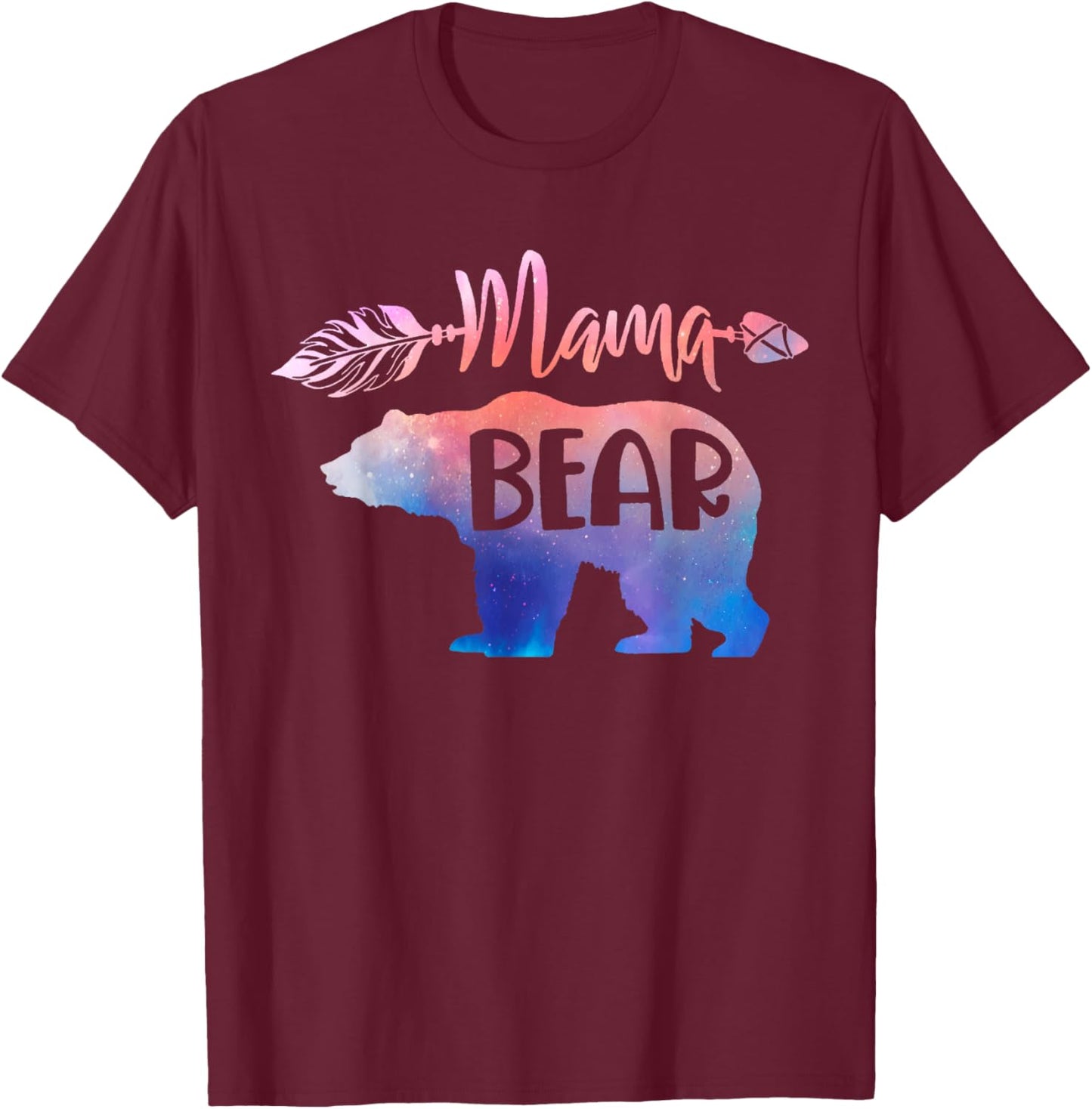 Funny Mama Bear Family Matching Kid Men Women Gifts T-Shirt - T-Shirt | Maroon