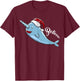 Narwhal | Unicorn of the Sea | Xmas PJ Gift T-Shirt - T-Shirt | Maroon