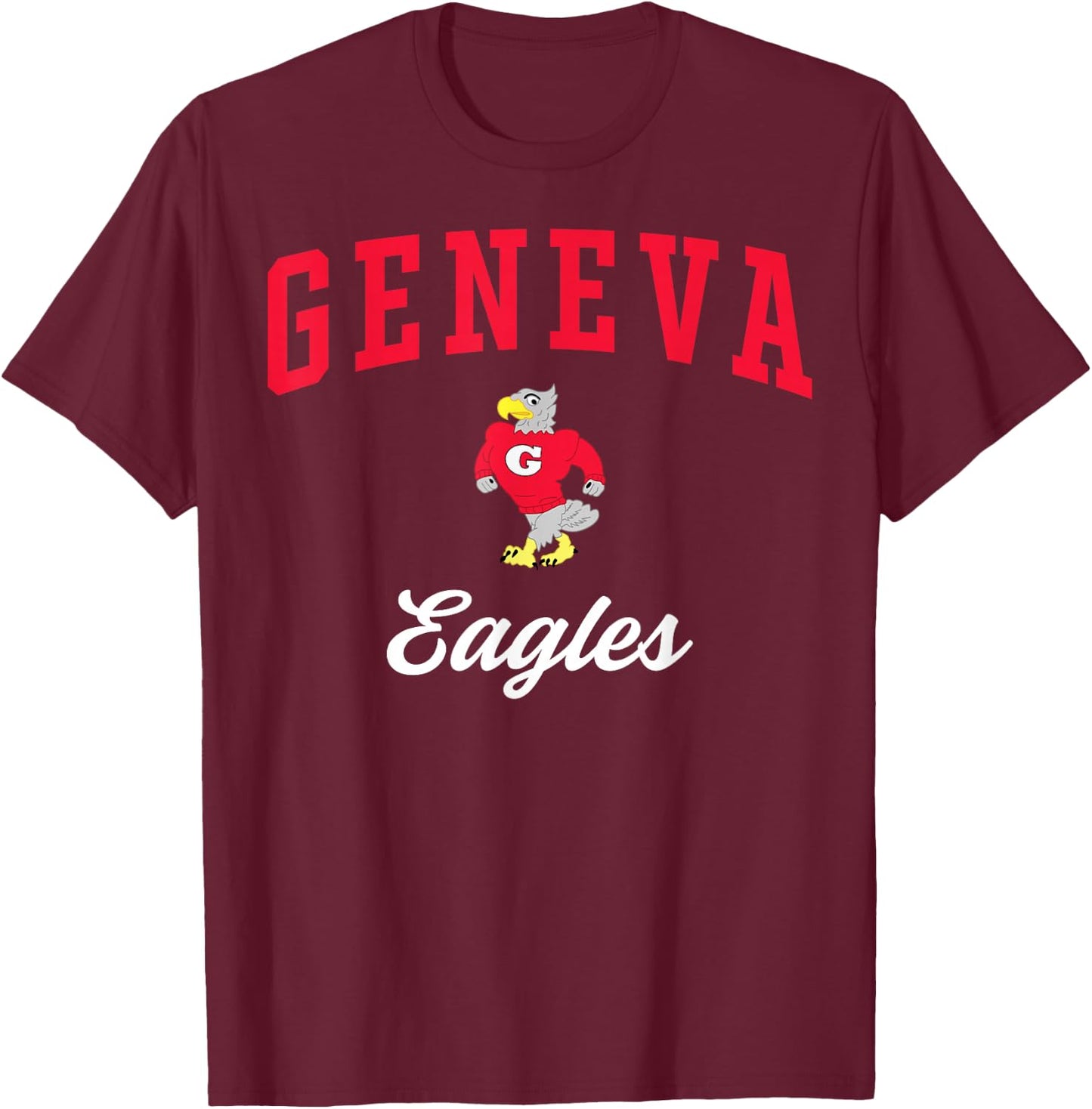 Geneva High School Eagles C3 T-Shirt - T-Shirt | Maroon