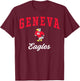 Geneva High School Eagles C3 T-Shirt - T-Shirt | Maroon
