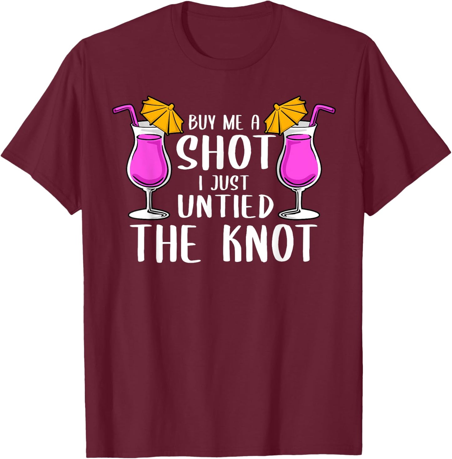 Funny Divorce Gift Women Men Just Divorced Separated Single T-Shirt - T-Shirt | Maroon