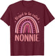 Nonnie for Grandma Women Mothers Day Blessed Nonnie T-Shirt - T-Shirt | Maroon