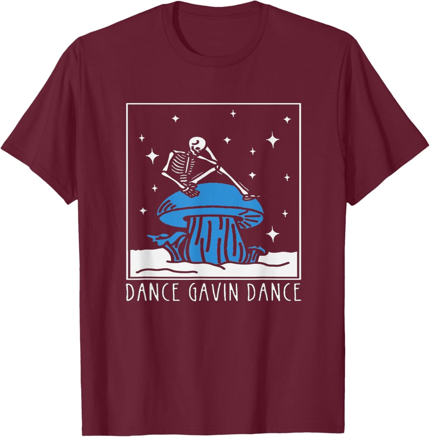 Dance Gavin Dance Mothership Graphic Design - Dance Gavin T-Shirt - T-Shirt | Maroon