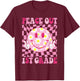 Peace Out 1st Grade Groovy Last Day of 1st Grade Graduation T-Shirt - T-Shirt | Maroon