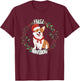 Feliz Navidog Corgi Christmas Dog Lover Funny T-Shirt - T-Shirt | Maroon