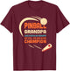 Pinball Grandpa Like a regular grandpa But high score champ T-Shirt - T-Shirt | Maroon