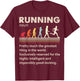 Running Evolution Funny Definition For Runners Love To Run T-Shirt - T-Shirt | Maroon
