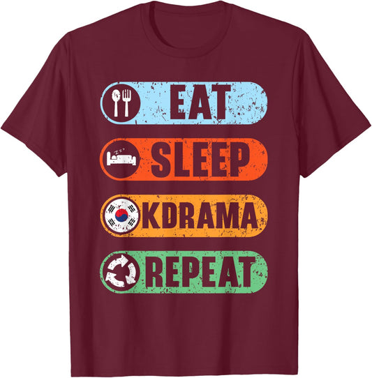 K Drama Oppa Korean Drama Finger Heart Saranghae K-Drama T-Shirt - T-Shirt | Maroon