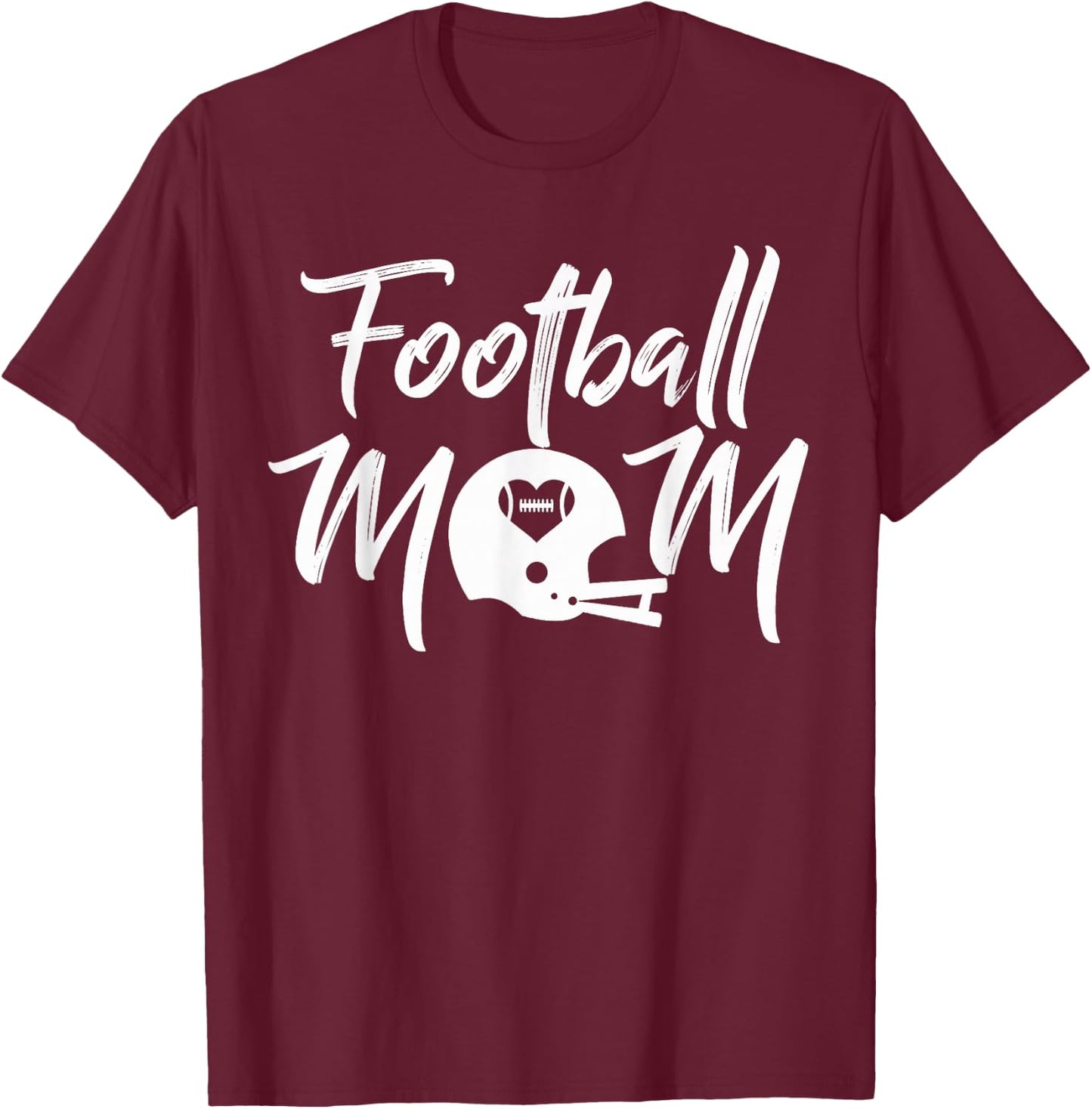 Football Mom Football Mom Football T-Shirt - T-Shirt | Maroon