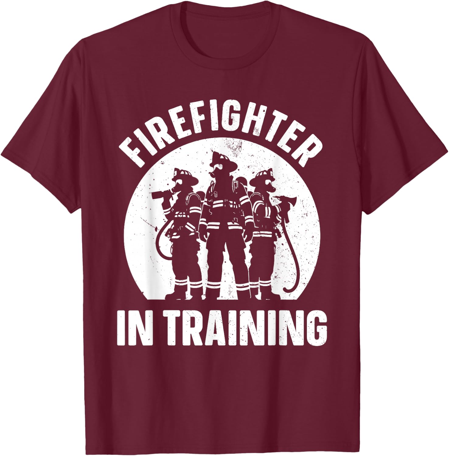 Unique Future Firefighter Art For Boys Men Kids Fire Fighter T-Shirt - T-Shirt | Maroon