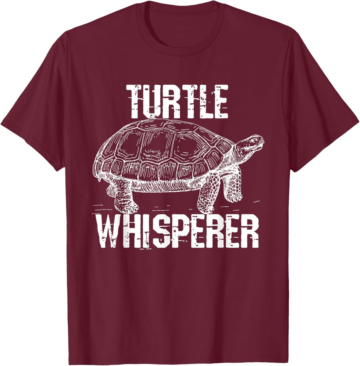 Turtle Whisperer Funny Pet Turtle T-Shirt - T-Shirt | Maroon