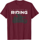 Motorcycle Bike T Shirts I'd Rather Be Riding Motorcycle T-Shirt - T-Shirt | Maroon