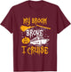 My Broom Broke So Now I Cruise Halloween Cruising Costume T-Shirt - T-Shirt | Maroon