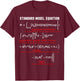 Nerdy Standard Model Equation Physics Math Science Teacher Men Women Girls Kids T-Shirt - T-Shirt | Maroon