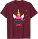 Dadicorn Best Dad Unicorn Fathers Day Funny Pink Men T-Shirt - T-Shirt | Maroon