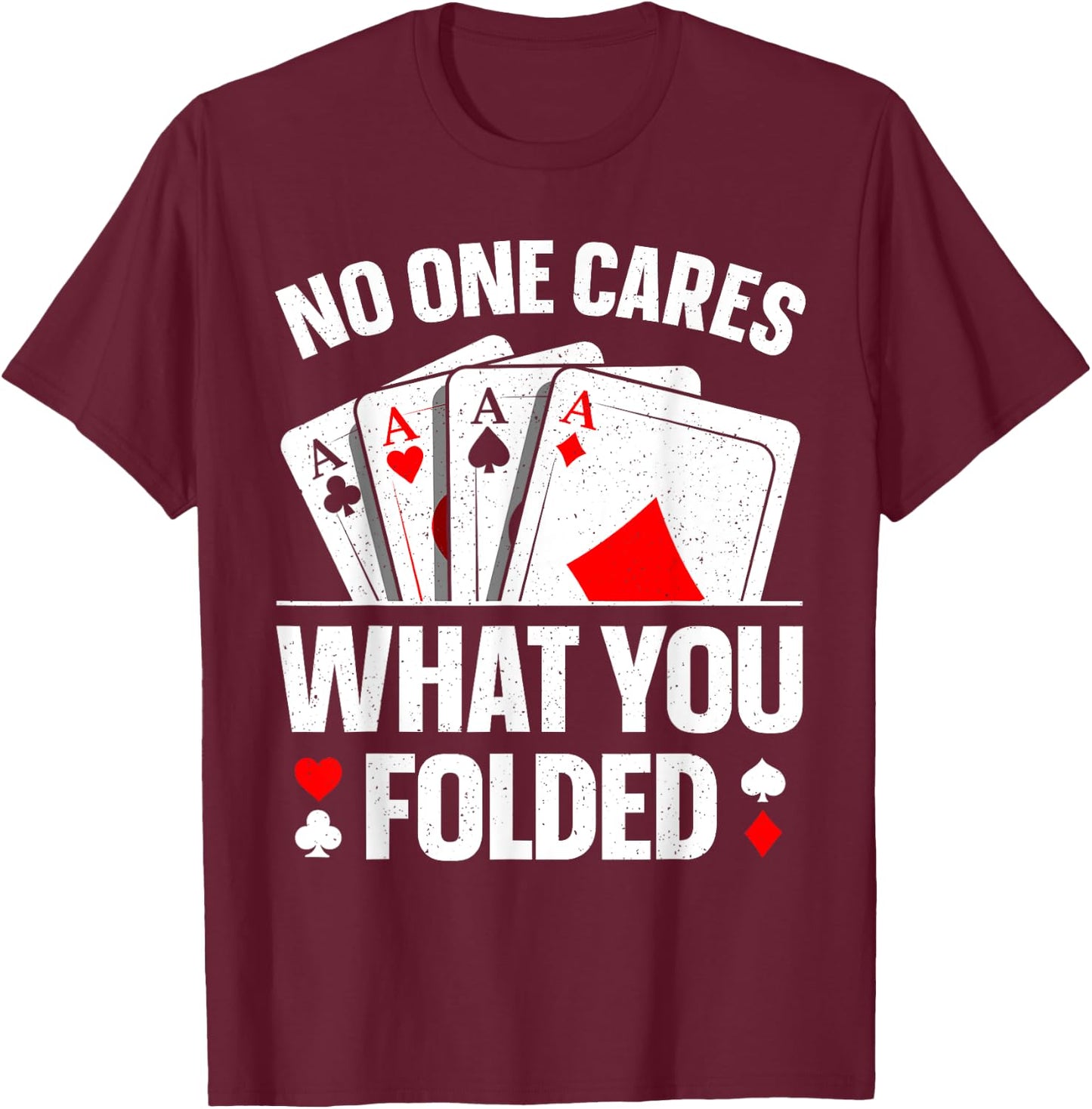 Funny Poker Art Women Play Poker Lover Poker Player T-Shirt - T-Shirt | Maroon