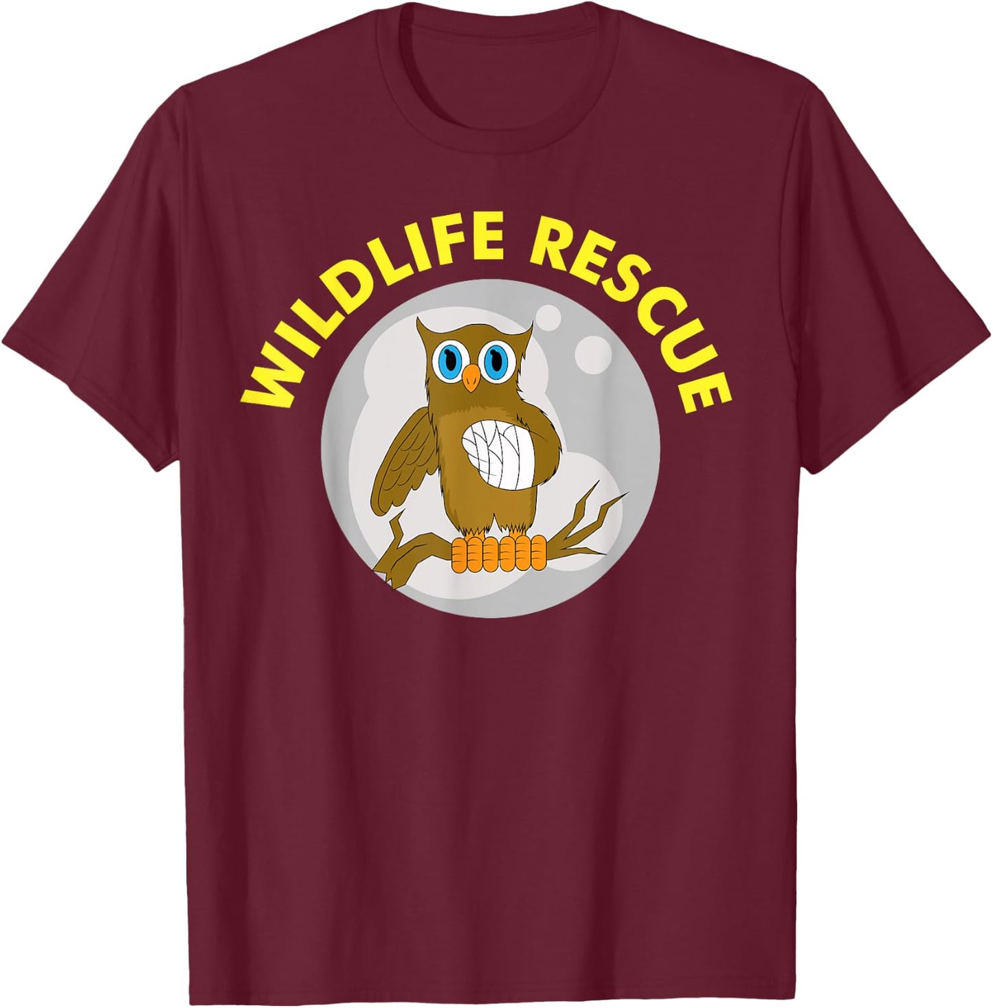 WILDLIFE ANIMAL RESCUE | Animal rights T-Shirt - T-Shirt | Maroon