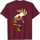 Dancing Kokopelli Southwestern USA Symbol T-Shirt - T-Shirt | Maroon