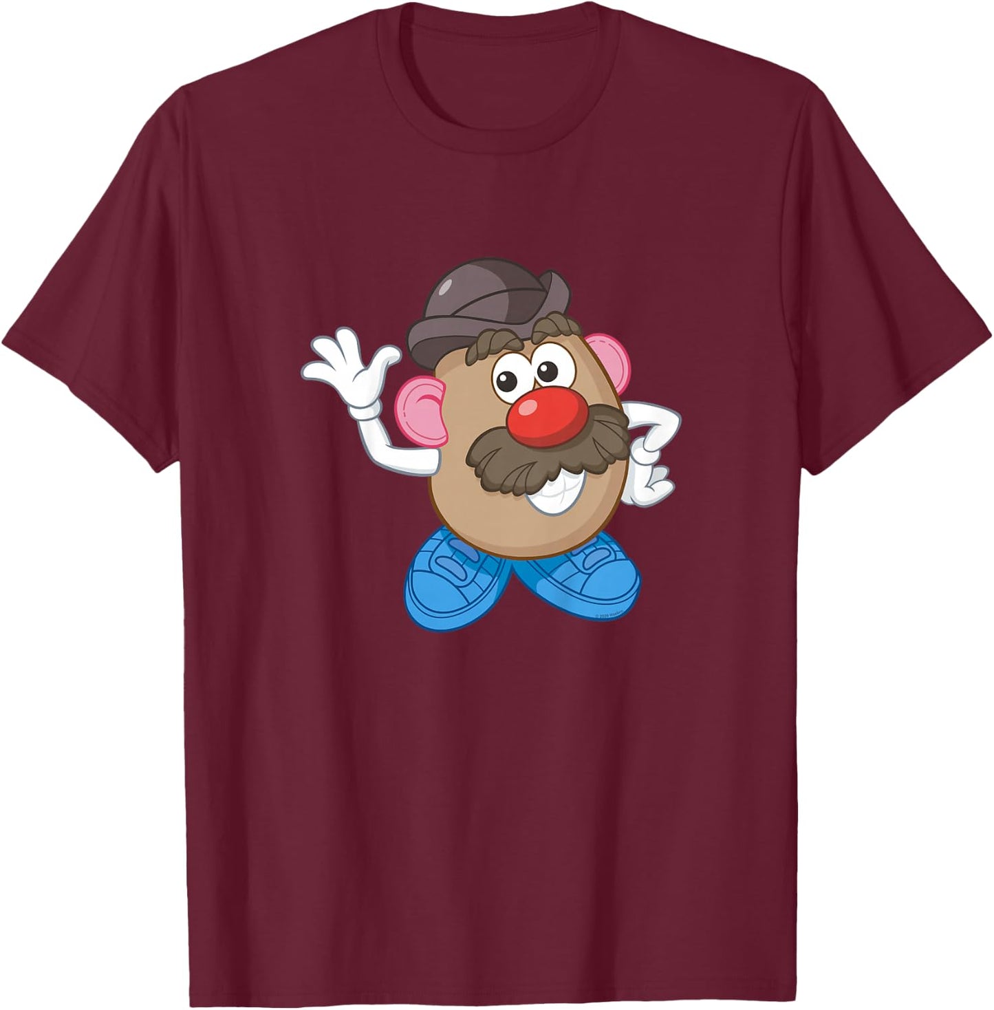 Mr. Potato Head Big Vintage Character Wave T-Shirt - T-Shirt | Maroon