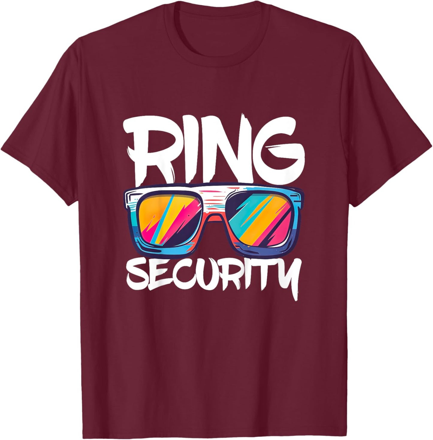 Kids Ring Security Shirt Kids Little Boys Ring Bearer T-Shirt - T-Shirt | Maroon