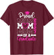 Proud Senior Mom of 2027 Graduate Mom Senior Mother 2027 T-Shirt - T-Shirt | Maroon