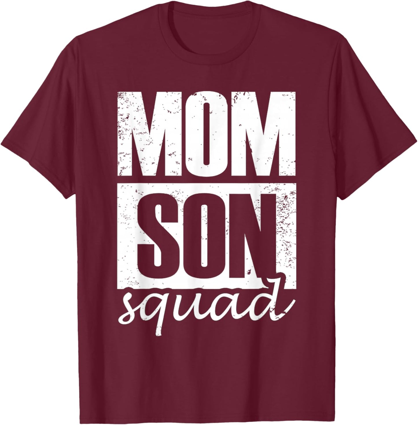 Mommy Son Squad Mom Sons Matching Mother's Day Mother Son T-Shirt - T-Shirt | Maroon