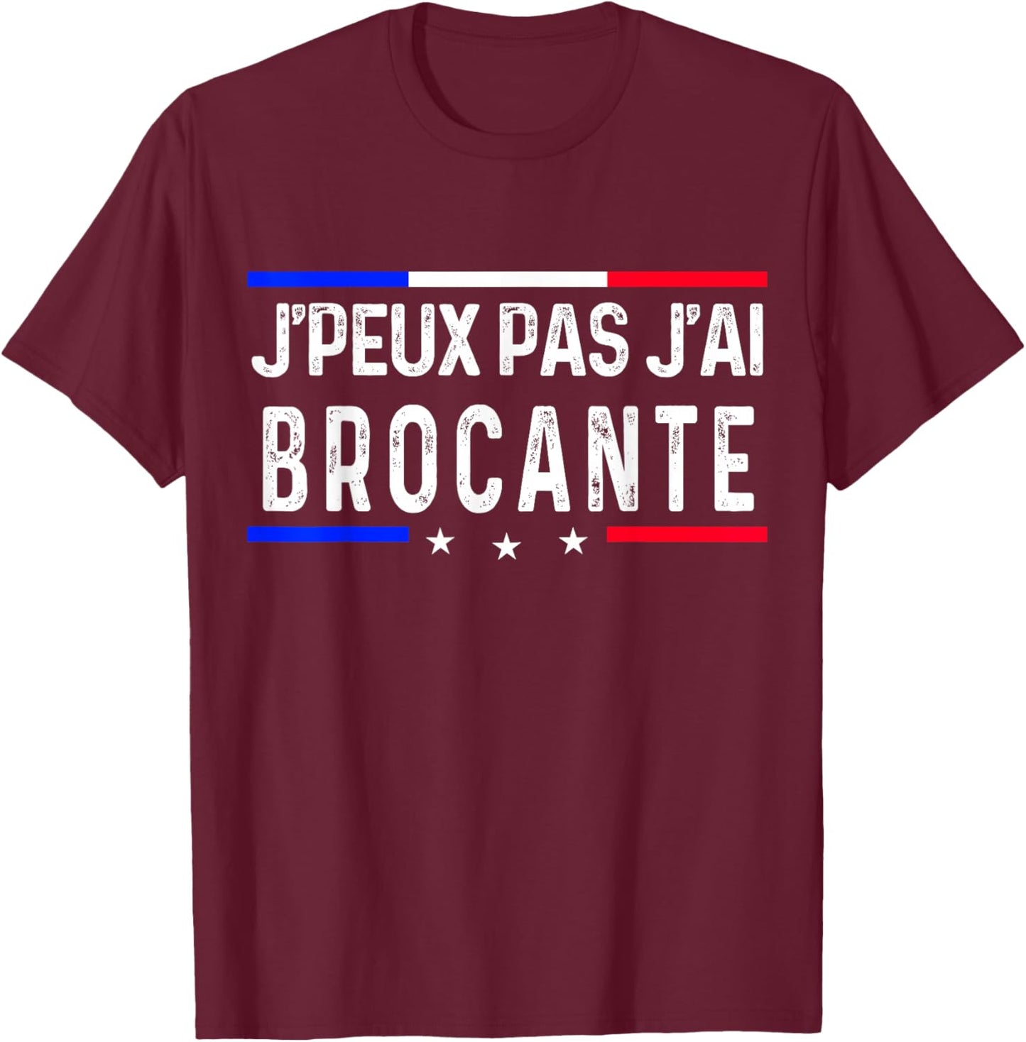 Je peux pas j'ai flea market T-Shirt - T-Shirt | Maroon