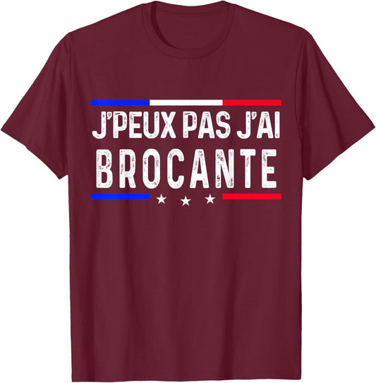 Je peux pas j'ai flea market T-Shirt - T-Shirt | Maroon