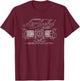 Corvair American Air Cooled Classic Engine Motor T-Shirt - T-Shirt | Maroon
