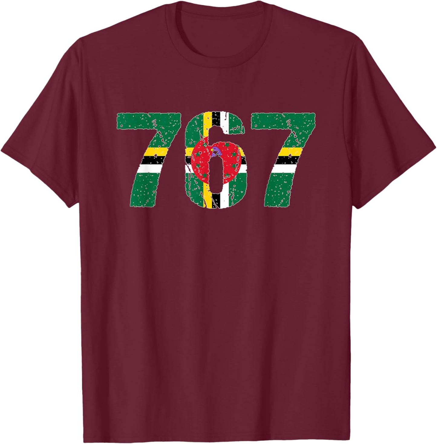 767 Dominica T-Shirt - T-Shirt | Maroon