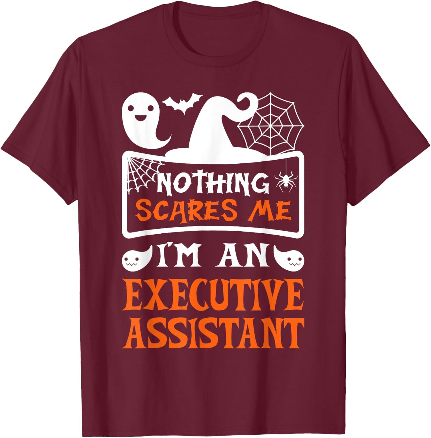 Funny Halloween Vampire Executive Assistant T-Shirt - T-Shirt | Maroon