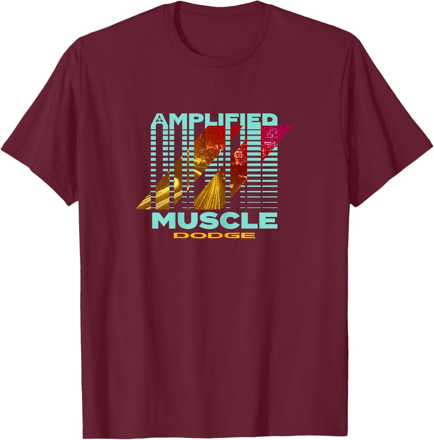 Dodge Amplified Muscle T-Shirt - T-Shirt | Maroon