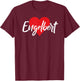 I Love Engelbert First Name I Heart Named T-Shirt - T-Shirt | Maroon