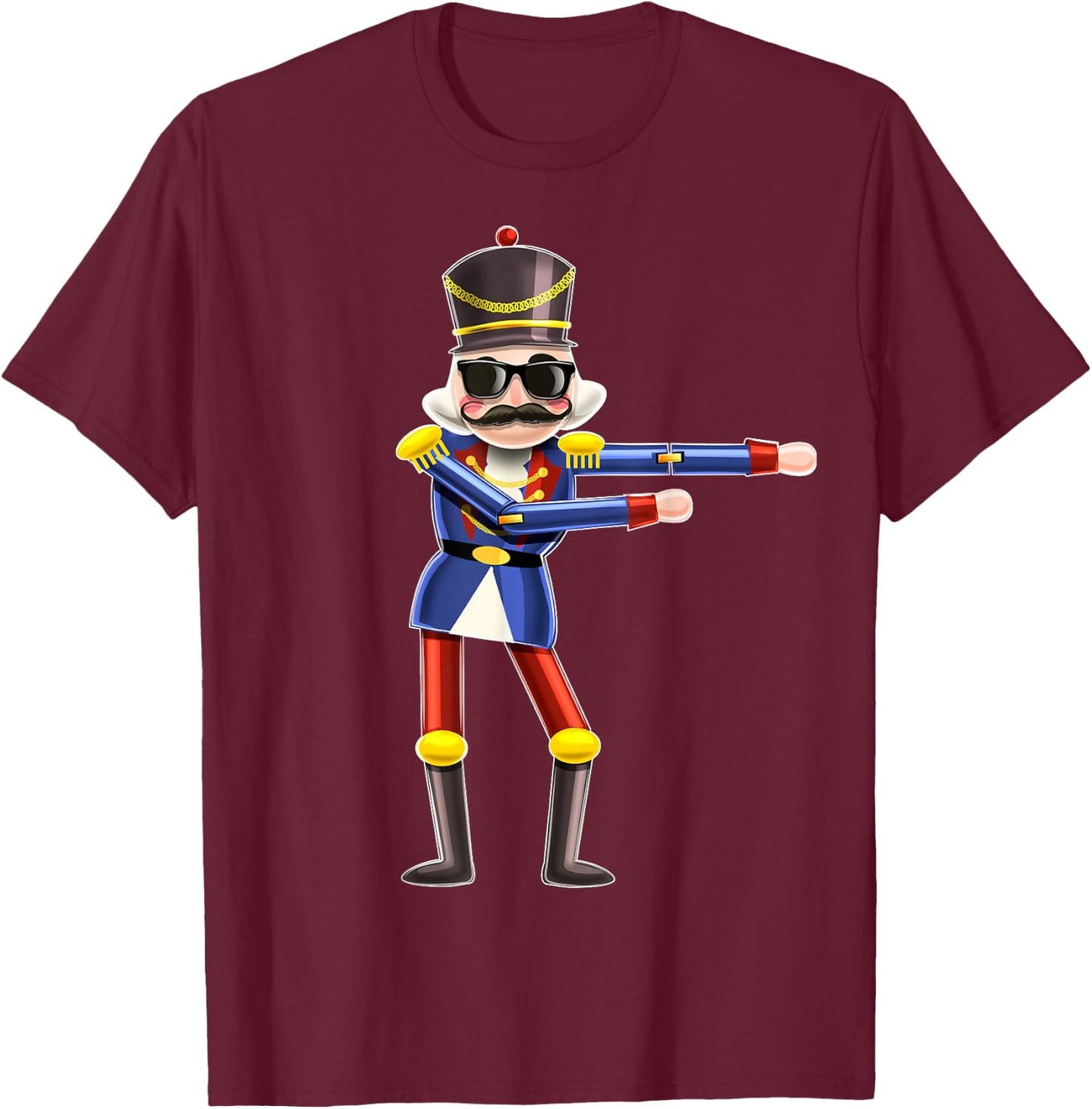 Flossing Nutcracker Shirt Nutcracker Christmas Gift Kids T-Shirt - T-Shirt | Maroon