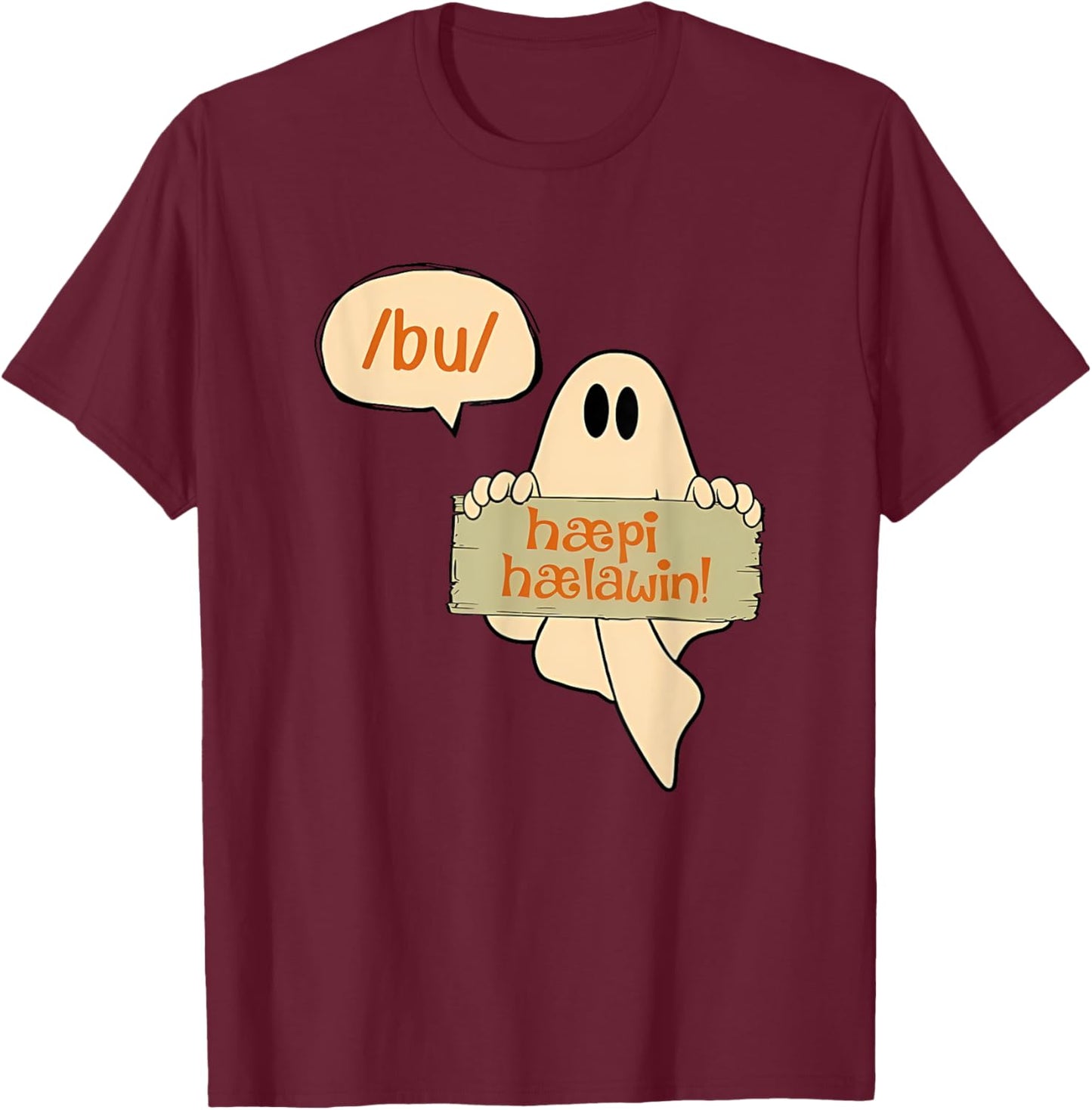 Speech Therapist Halloween shirt SLP Halloween Phonetics T-Shirt - T-Shirt | Maroon