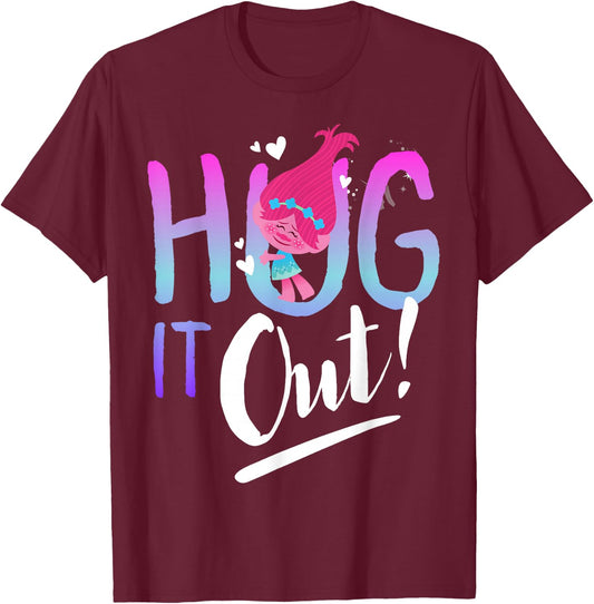 DreamWorks Trolls Hug It Out T-Shirt - T-Shirt | Maroon